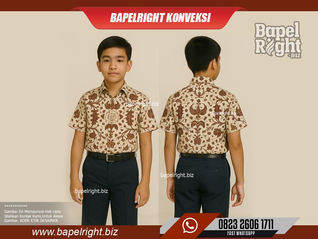Desain Baju Batik Sekolah